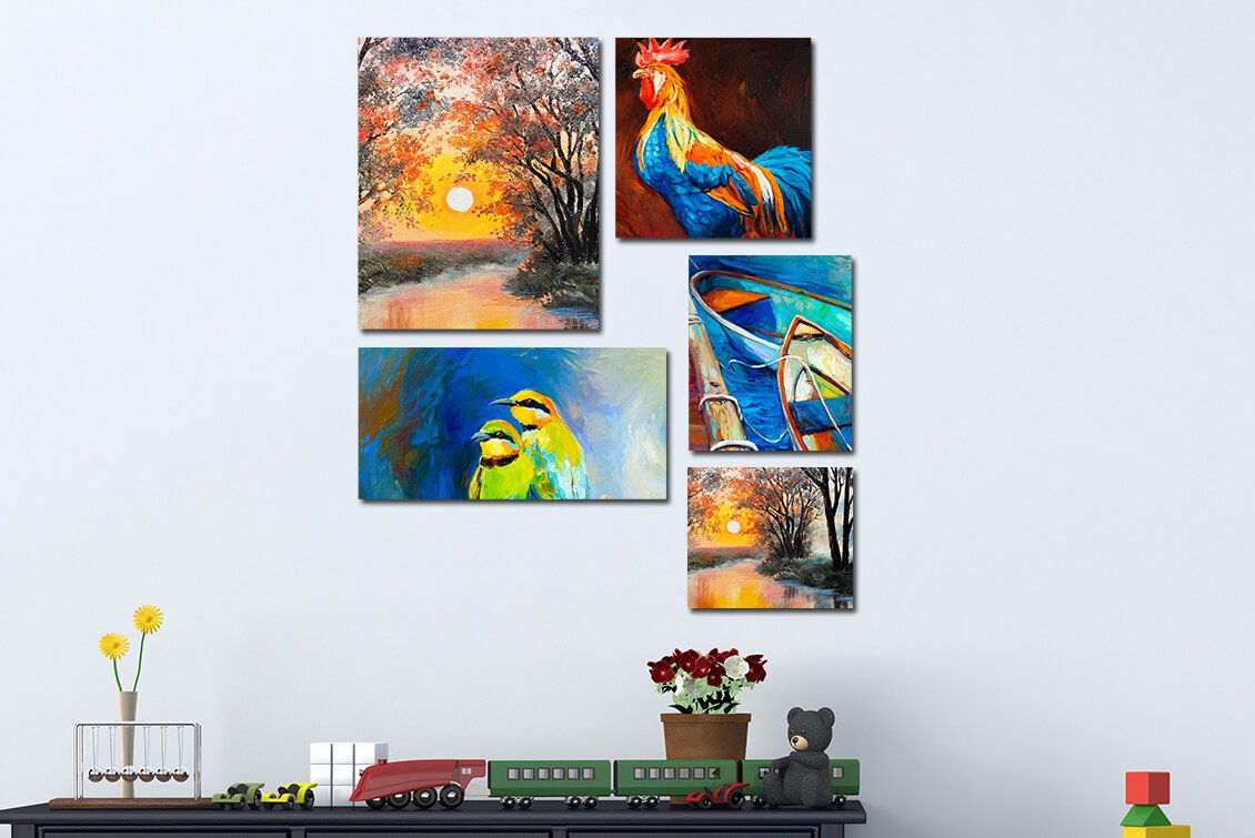 Multi Canvas Wall Displays Canvas Photo Wall Displays
