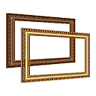 Brown Golden Frame