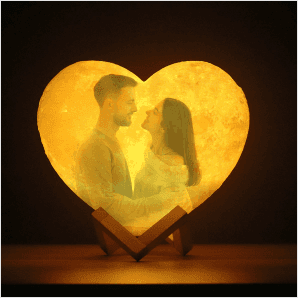 Heart Shape Moon Lamp