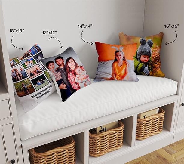 Add Both Size Photo on Pillow