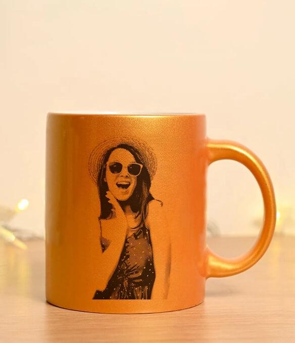 FEATURES OF GOLD COFFEE MUG WITH CUSTOMIZATION