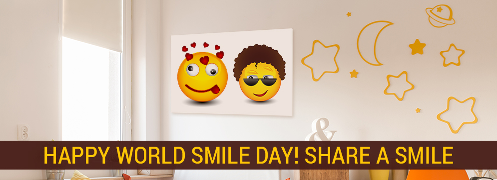 Did You Know How Special An Emoji Canvas Print Gift Can Be This World Smiles Day?