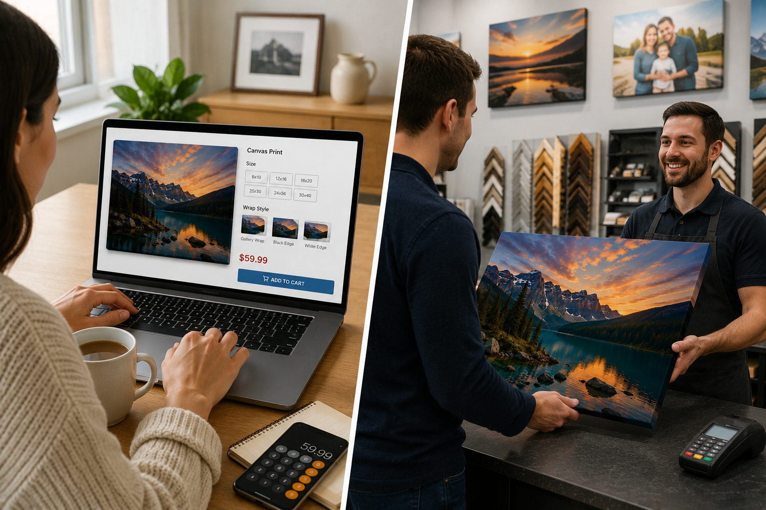 Online vs Local Print Shops: Where Are Canvas Prints Cheaper?