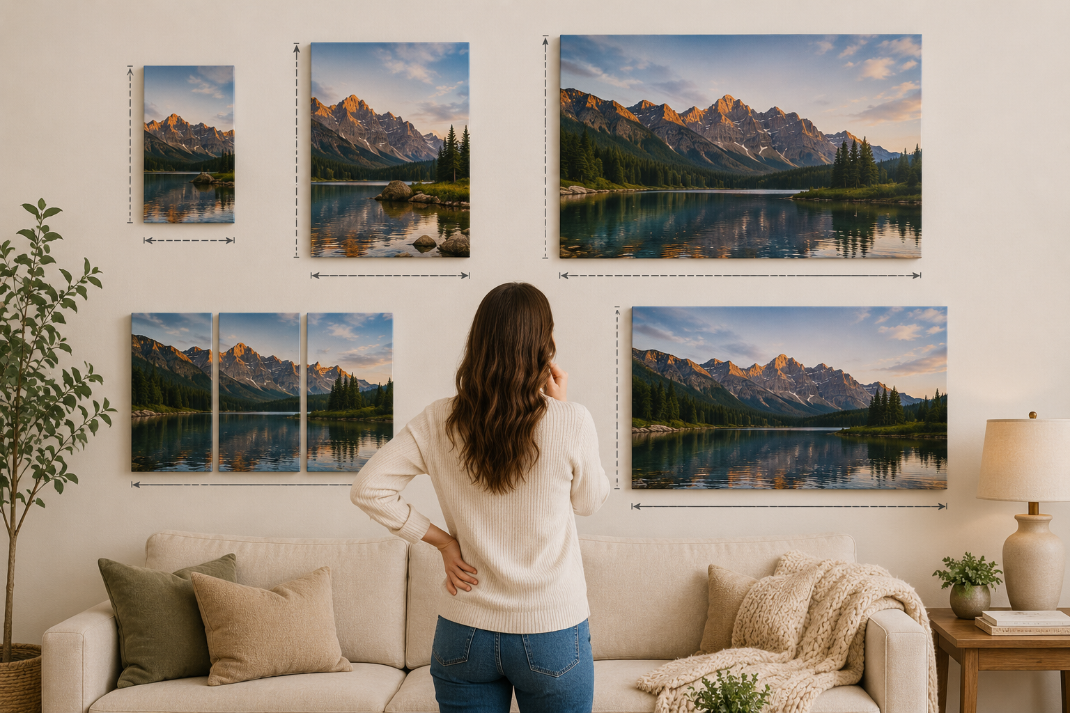 How to Choose the Right Canvas Size for Your Wall?