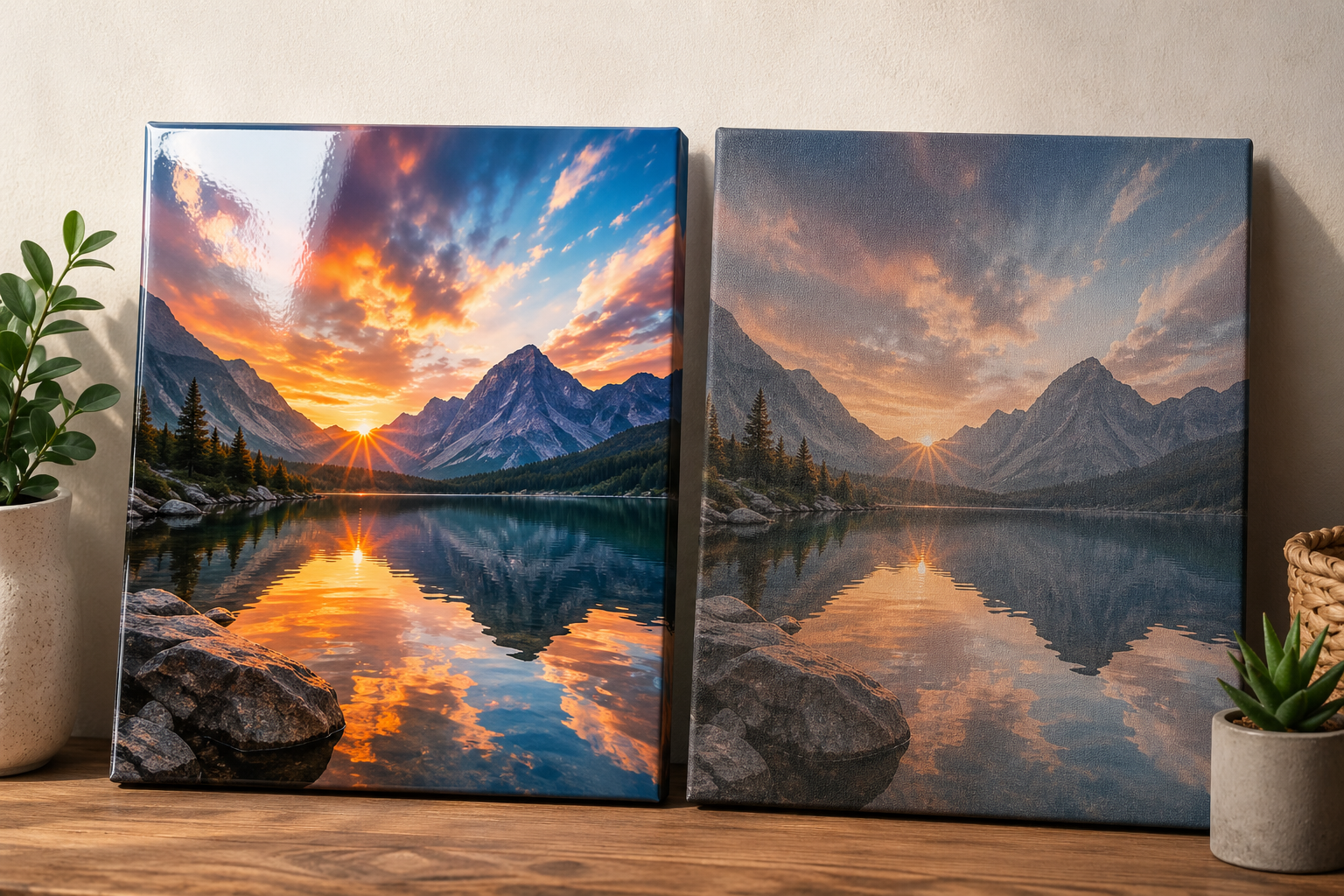Glossy vs. Matte Canvas Prints: Finding the Best Finish for Your Photo