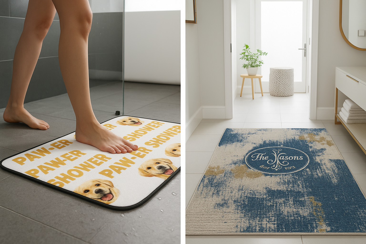 Bath Mat vs Rug: Which One Should You Personalize for Your Home?