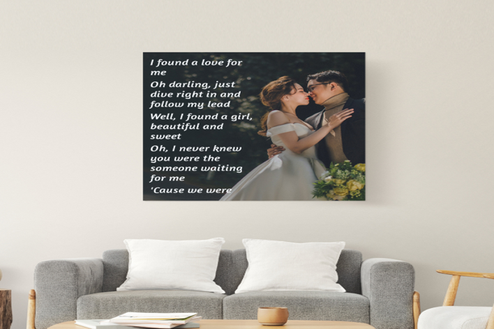 Personalized Canvas Pictures with Words That Tell Your Story