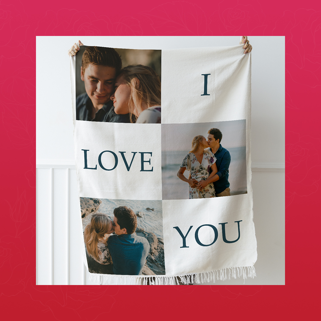 Personalized Collage Blanket With Pictures