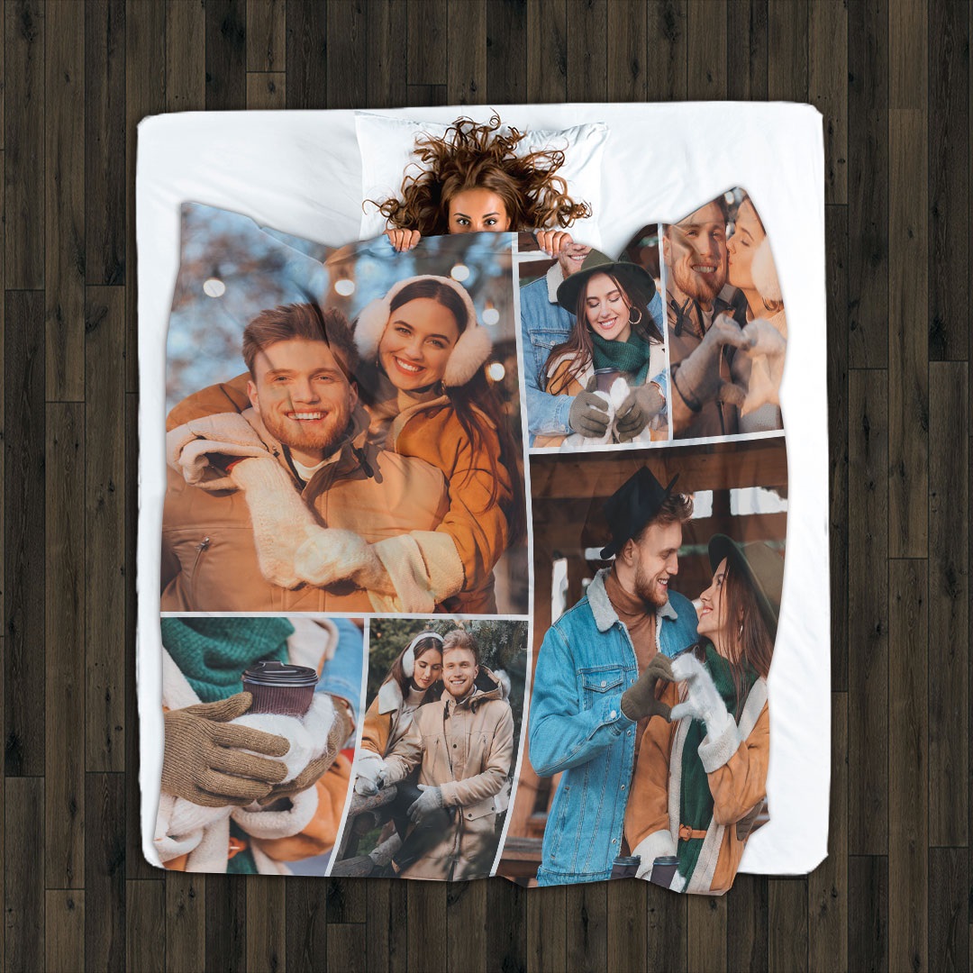 Personalized Wedding Blanket With Name Custom Photo Blanket Wedding Gifts