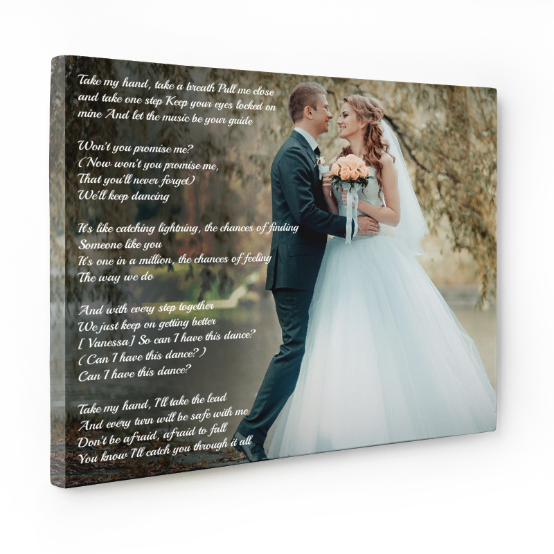 Song Lyrics On Canvas Print - Perfect Gift For Music Lovers