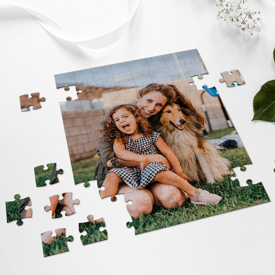 6 Piece Photo Puzzle, Big Puzzle Pieces for Kids