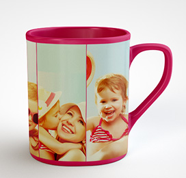 Personalized Coffee Mugs - Four Photo Layout