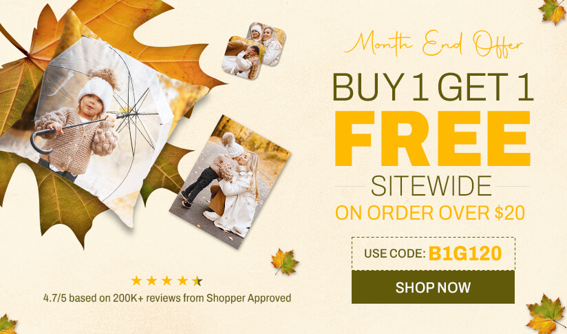 Month End offer on Photo Gifts