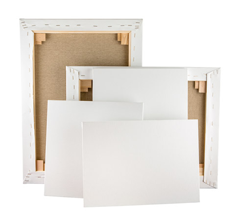 blank pre stretched canvas