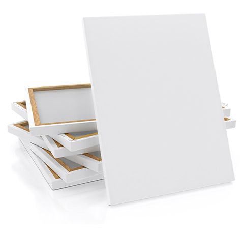 blank pre stretched canvas artist supplies