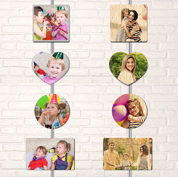 Round Shape Photo Magnets