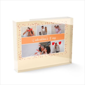 Acrylic Photo Block for Valentines Day