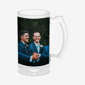 Personalized Beer Mugs for the Best Man and Groomsmen - Crystal