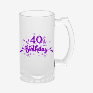 personalized 40th birthday beer mug united states
