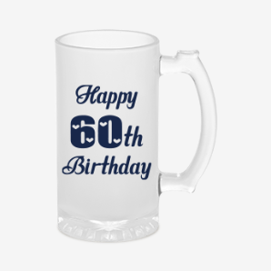 personalized 60th birthday beer mug united states