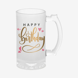 personalized happy birthday beer mug united states