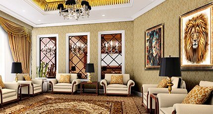 Luxury waiting lounge interior - waiting lounge Wall Art