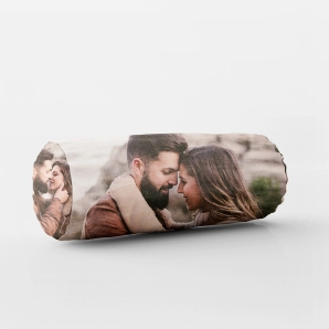 Couple Photo on Bolster Pillow