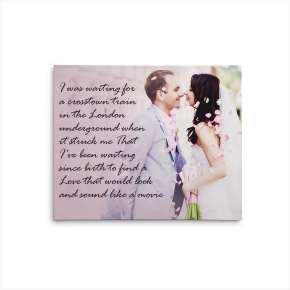 Print Lyrics on Canvas