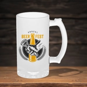 Printed Beer Mug Monday Sale