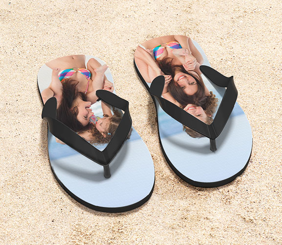 Custom Flip Flops with Printed Photos for Summer | CanvasChamp