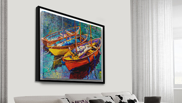 We Love Floating Canvas Frames for Paintings