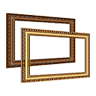 Brown Golden Frame