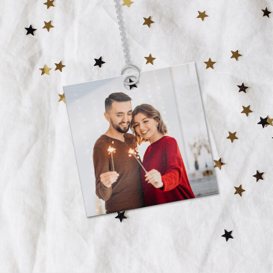 Metal Photo Ornament