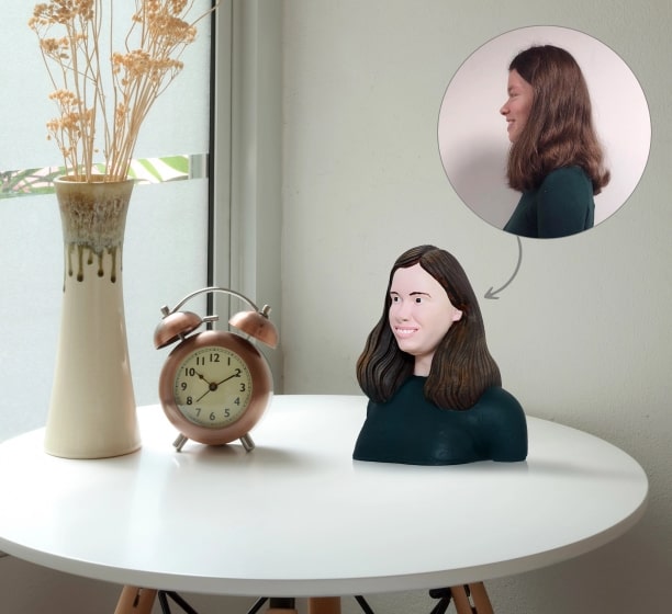 3D Printable Miniatures Statue Half Body