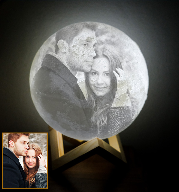 Personalized Photo Moon Lamp
