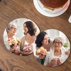Custom Photo Coasters for Mothers Day Sale USA