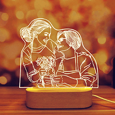 Custom Photo 3D Lamp for Christmas Sale United States
