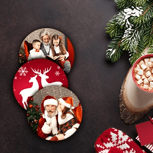 Custom Photo Coasters for Christmas Sale United States