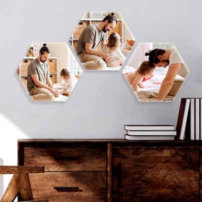 Custom Hexagon Canvas Father's Day Sale united states