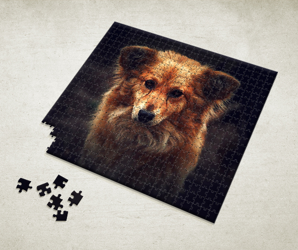 German Shepherd Dog Portrait Jigsaw Puzzle