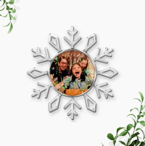 Jeweled Snowflake Photo Ornament Thanksgiving Sale