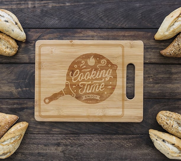  Personalized Laser Engraved Wood Cutting Board With State Shape  Design : Home & Kitchen