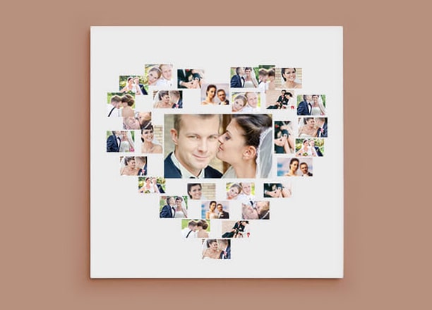 Heart Shaped Photo Collage
