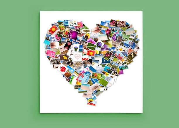 Heart Shaped Photo Collage