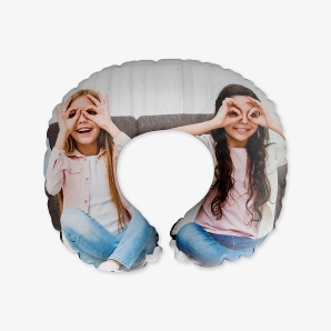 Sister Photo on Neck Pillow