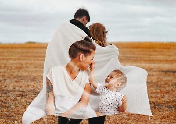 Personalized Soft Photo Blankets are Super Stylish