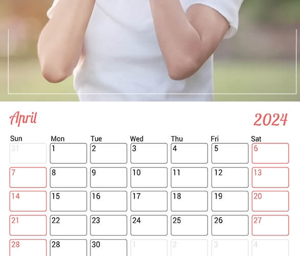 Printable Wall Calendar Personalized for Your Year